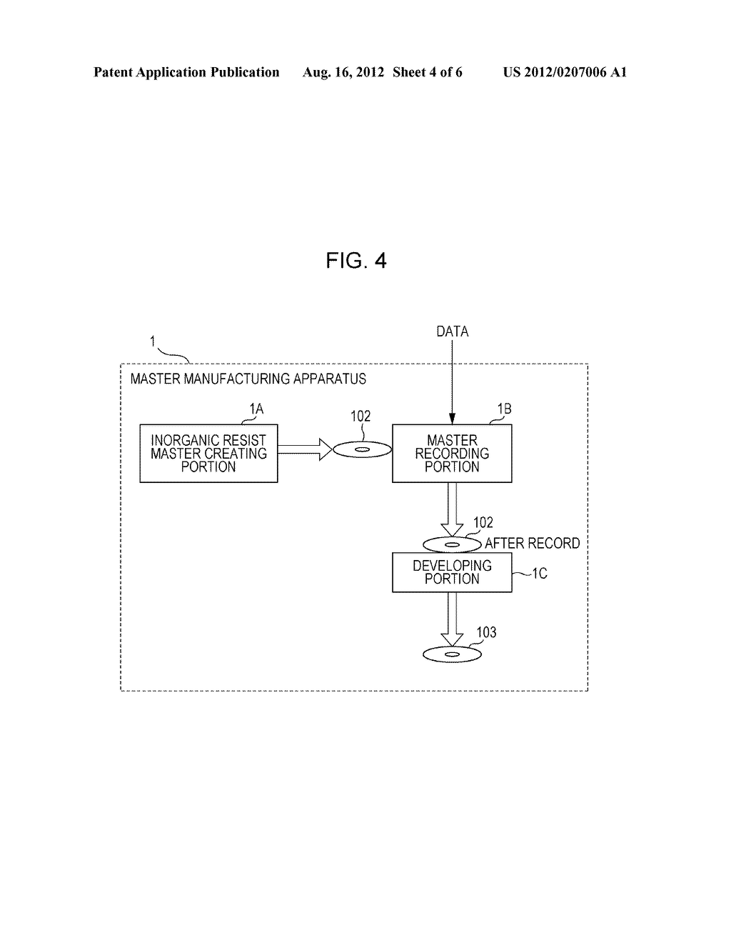 RECORDING APPARATUS, MASTER MANUFACTURING APPARATUS, AND METHOD OF     MANUFACTURING AN OPTICAL DISC RECORDING MEDIUM - diagram, schematic, and image 05