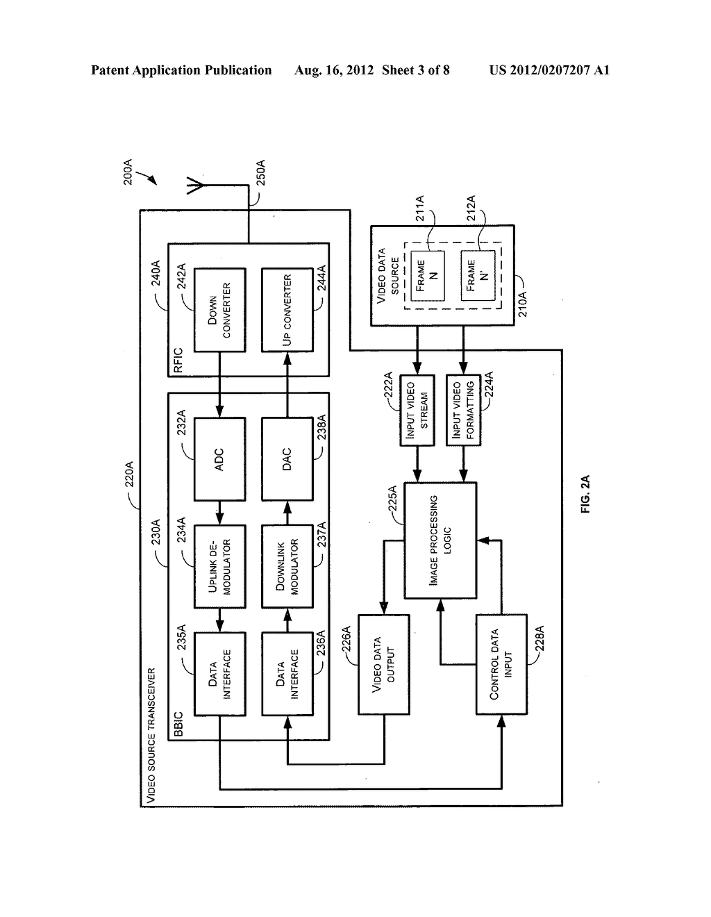 Method, system and associated modules for transmission of complimenting     frames - diagram, schematic, and image 04