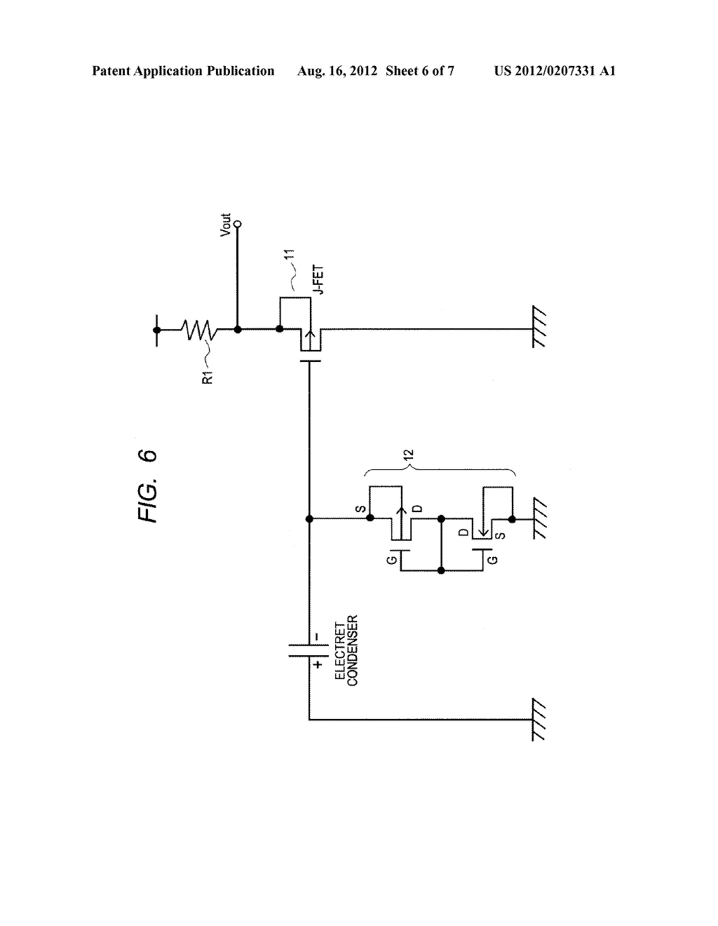 PREAMPLIFIER CIRCUIT AND MICROPHONE HAVING THE SAME - diagram, schematic, and image 07