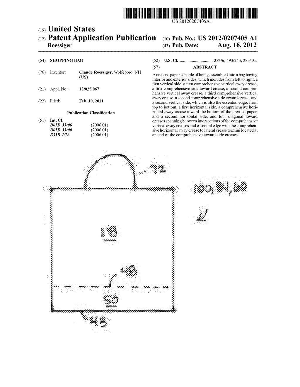 SHOPPING BAG - diagram, schematic, and image 01