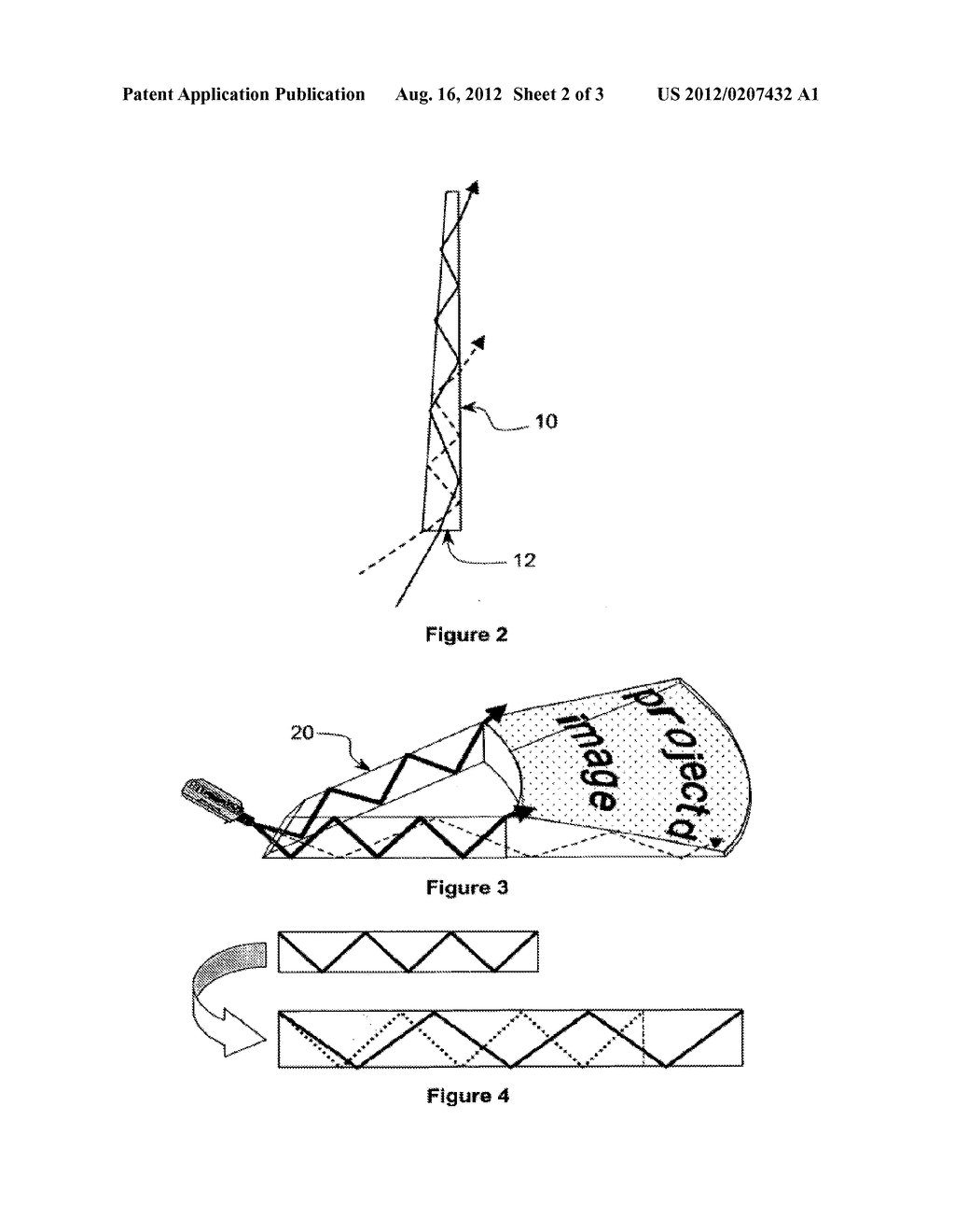 FLAT-PANEL OPTICAL PROJECTION APPARATUS WITH REDUCED DISTORTION - diagram, schematic, and image 03