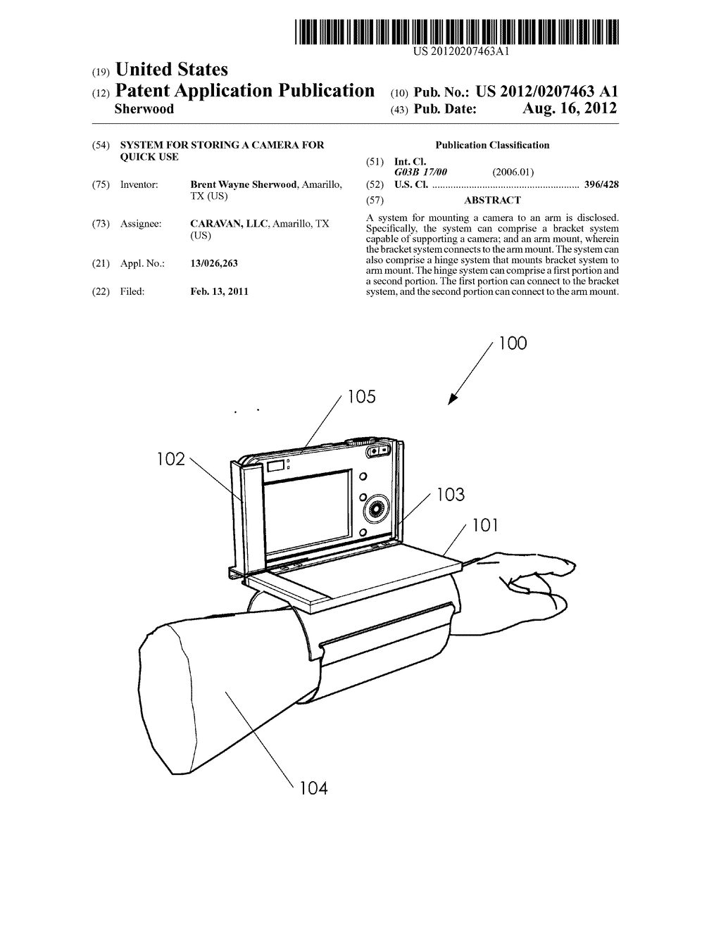 System for Storing a Camera for Quick Use - diagram, schematic, and image 01