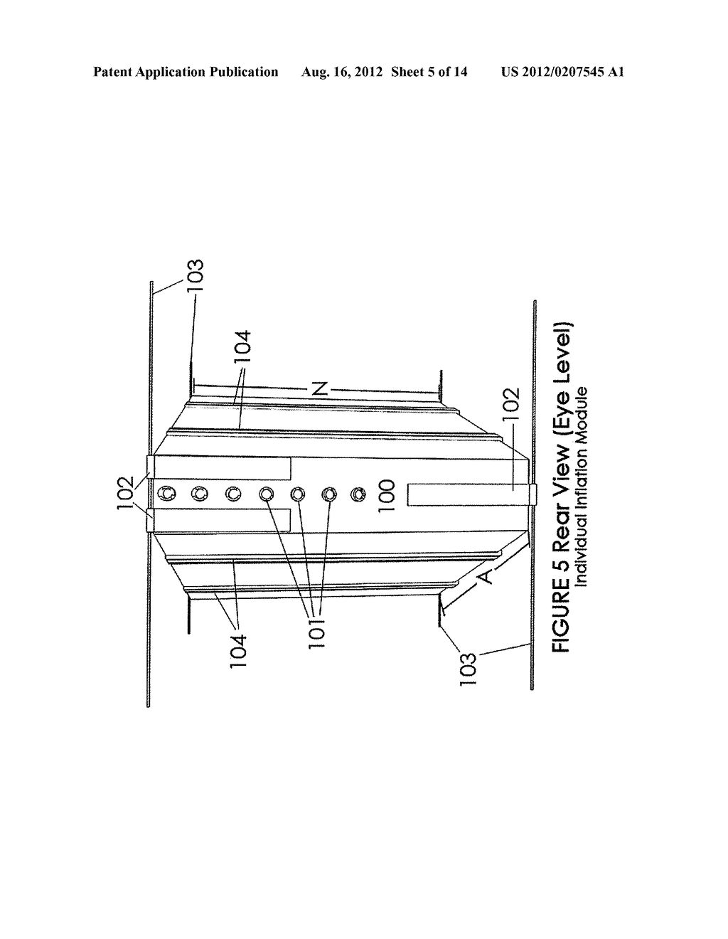 Rapid Deployment, Self-Inflating, Interlocking, Modular Flood-Water     Barrier Wall System - diagram, schematic, and image 06