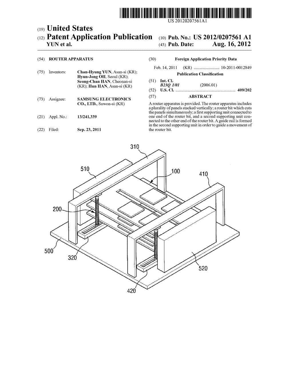 ROUTER APPARATUS - diagram, schematic, and image 01