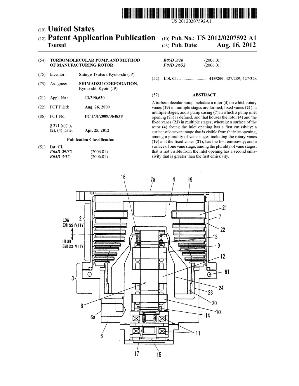 TURBOMOLECULAR PUMP, AND METHOD OF MANUFACTURING ROTOR - diagram, schematic, and image 01