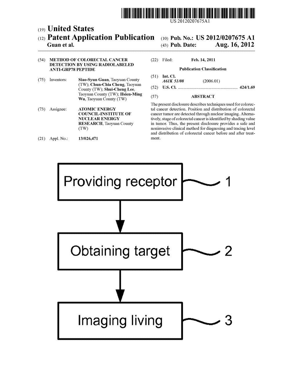 Method of Colorectal Cancer Detection by Using Radiolabeled Anti-GRP78     Peptide - diagram, schematic, and image 01