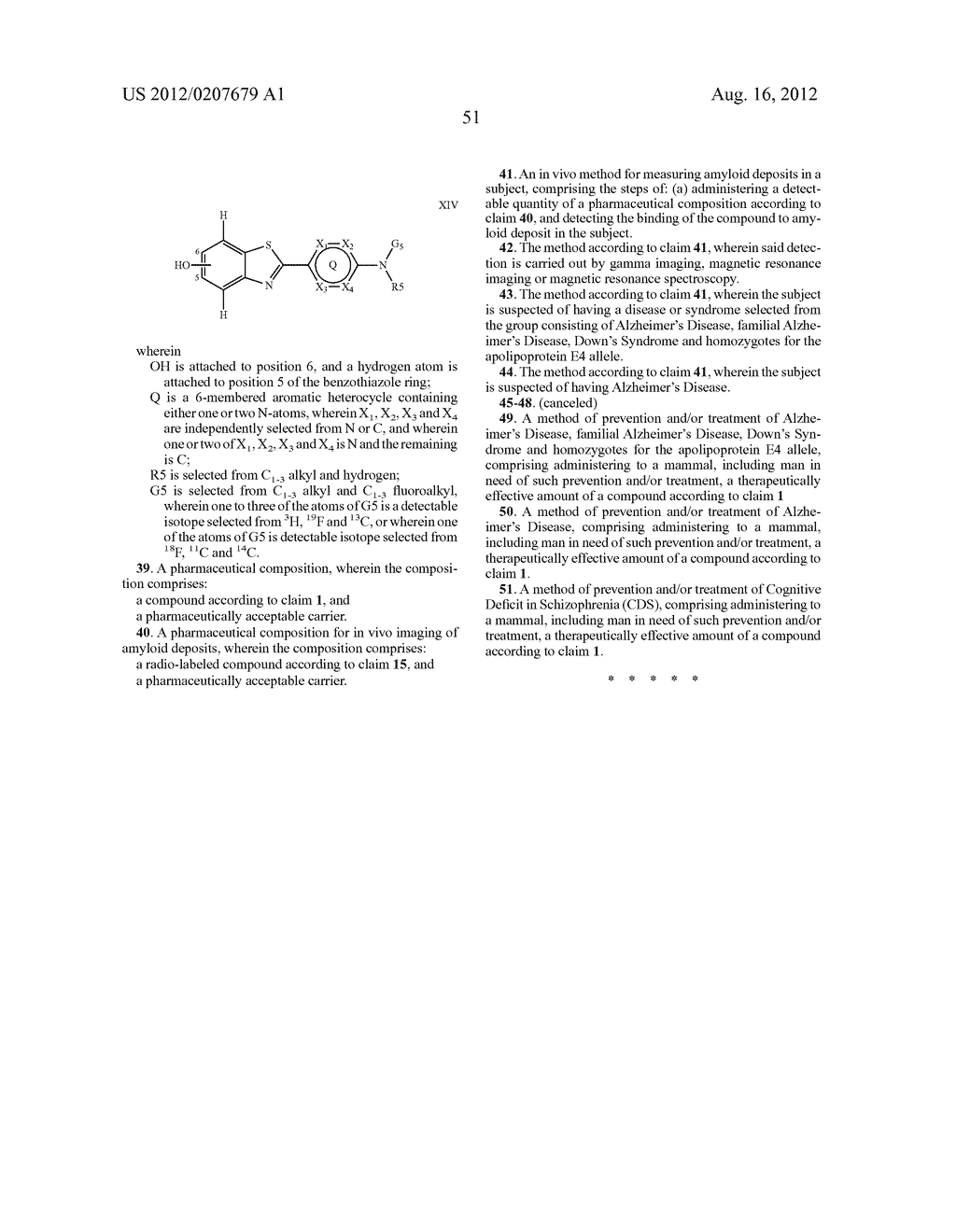 Novel Heteroaryl Substituted Benzothiazoles - diagram, schematic, and image 59