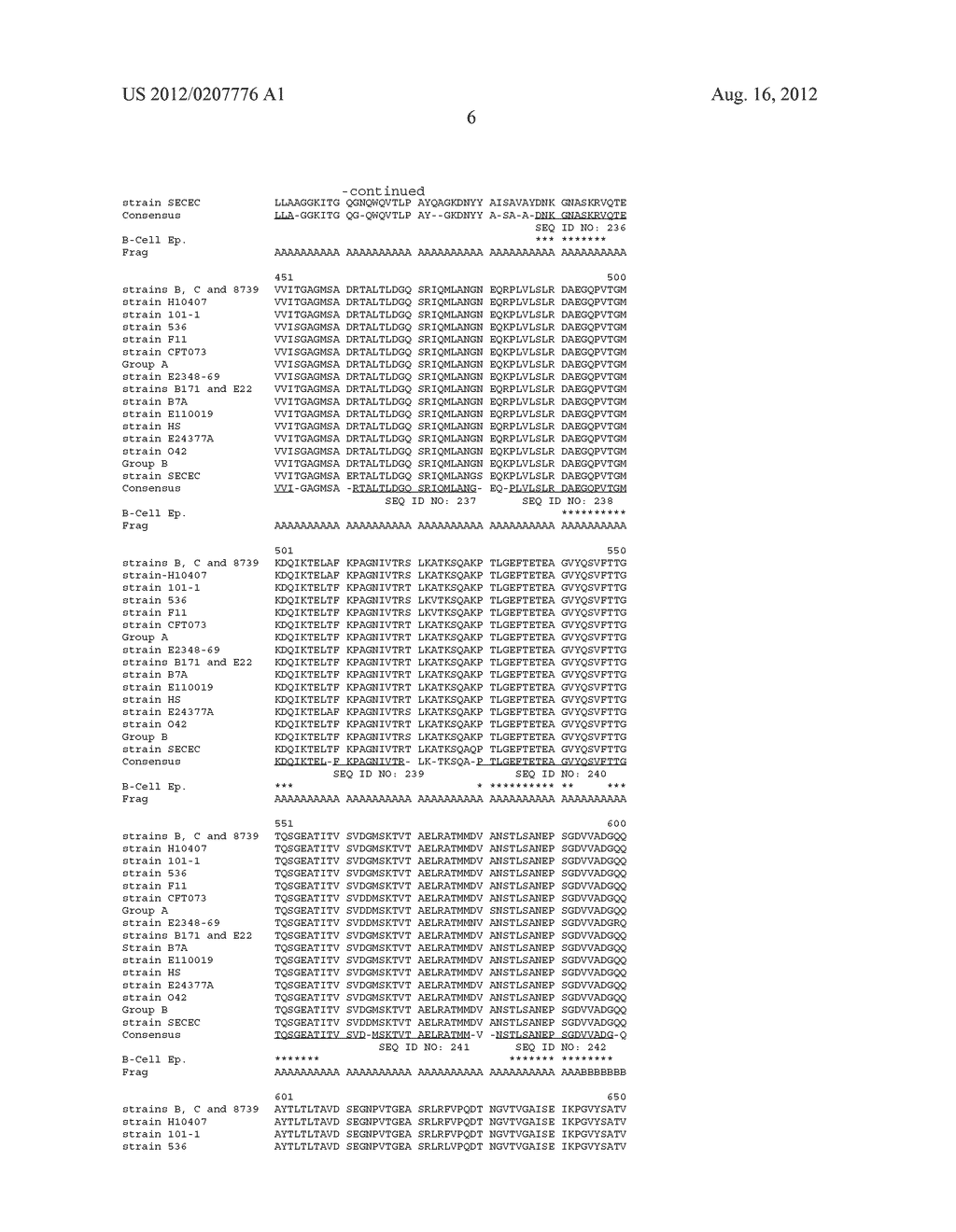 CONSERVED ESCHERICHIA COLI IMMUNOGENS - diagram, schematic, and image 21