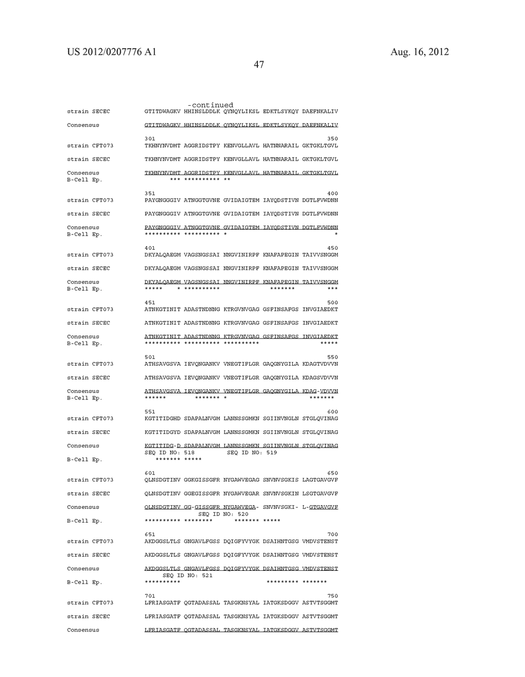 CONSERVED ESCHERICHIA COLI IMMUNOGENS - diagram, schematic, and image 62