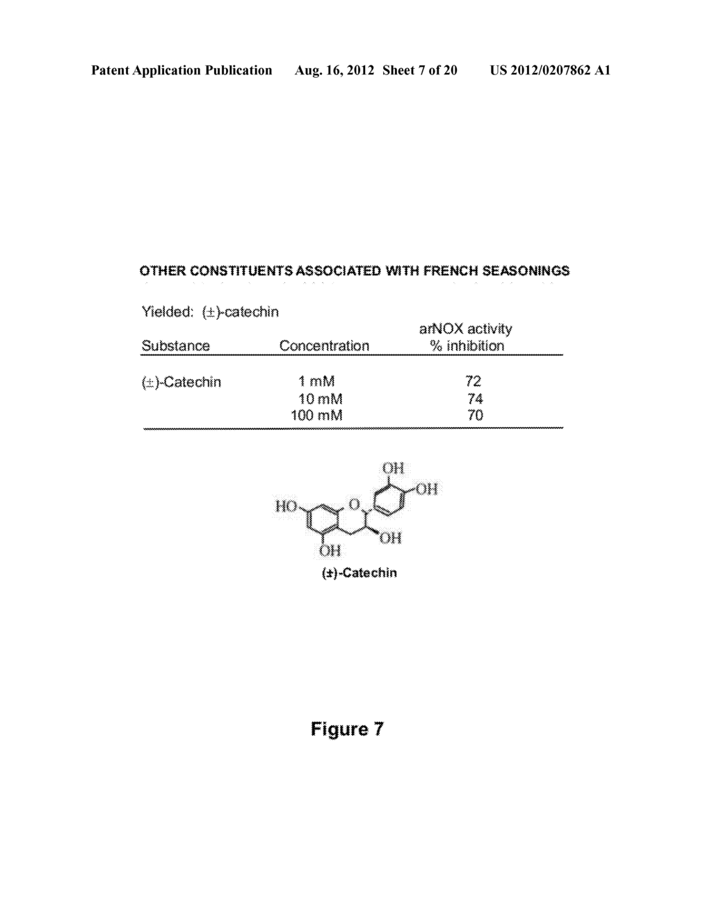 ORAL INHIBITORS OF AGE-RELATED NADH OXIDASE (arNOX), COMPOSITIONS AND     NATURAL SOURCES - diagram, schematic, and image 08