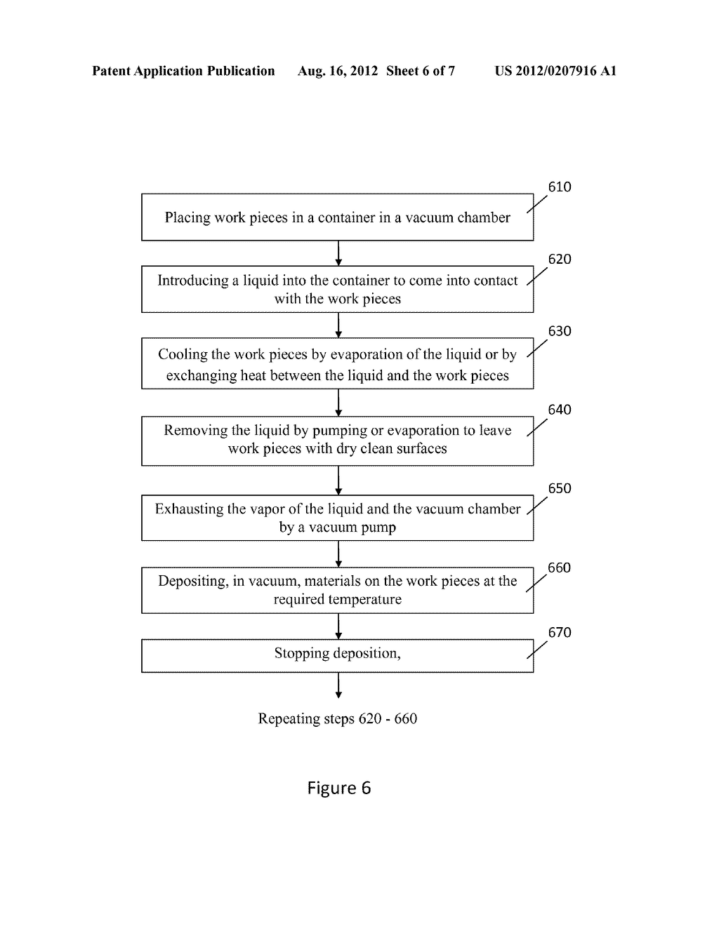 APPARATUS AND METHOD FOR COOLING OR HEATING WORK PIECE IN A VACUUM CHAMBER - diagram, schematic, and image 07