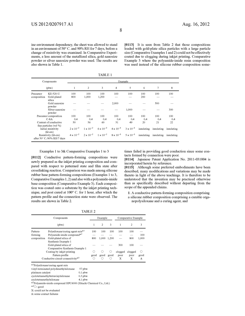 CONDUCTIVE PATTERN-FORMING COMPOSITION AND METHOD - diagram, schematic, and image 09