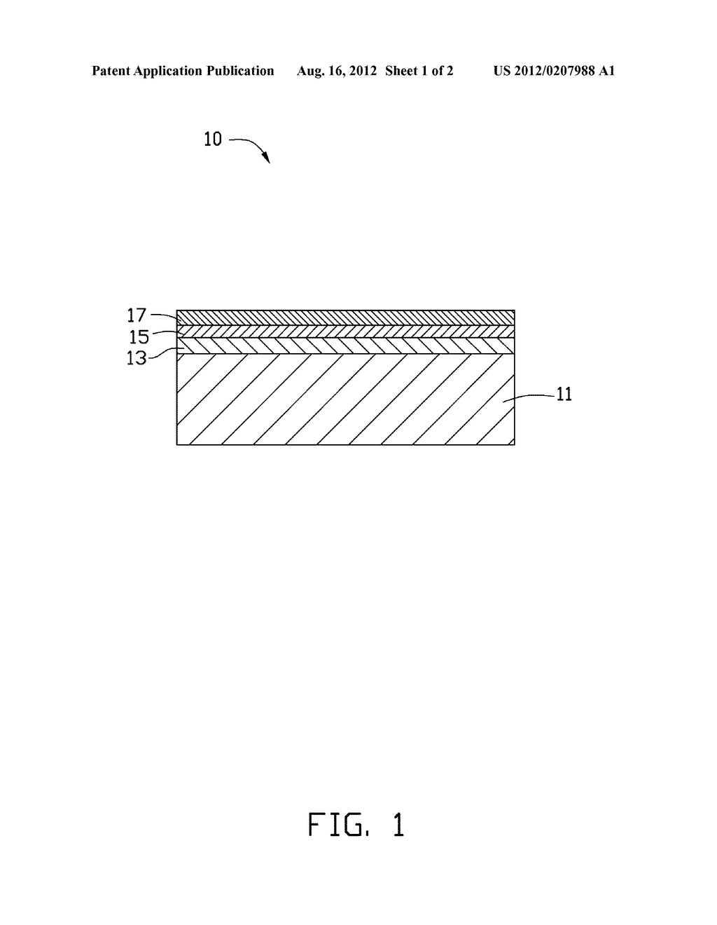 COATED GLASS AND METHOD FOR MAKING THE SAME - diagram, schematic, and image 02