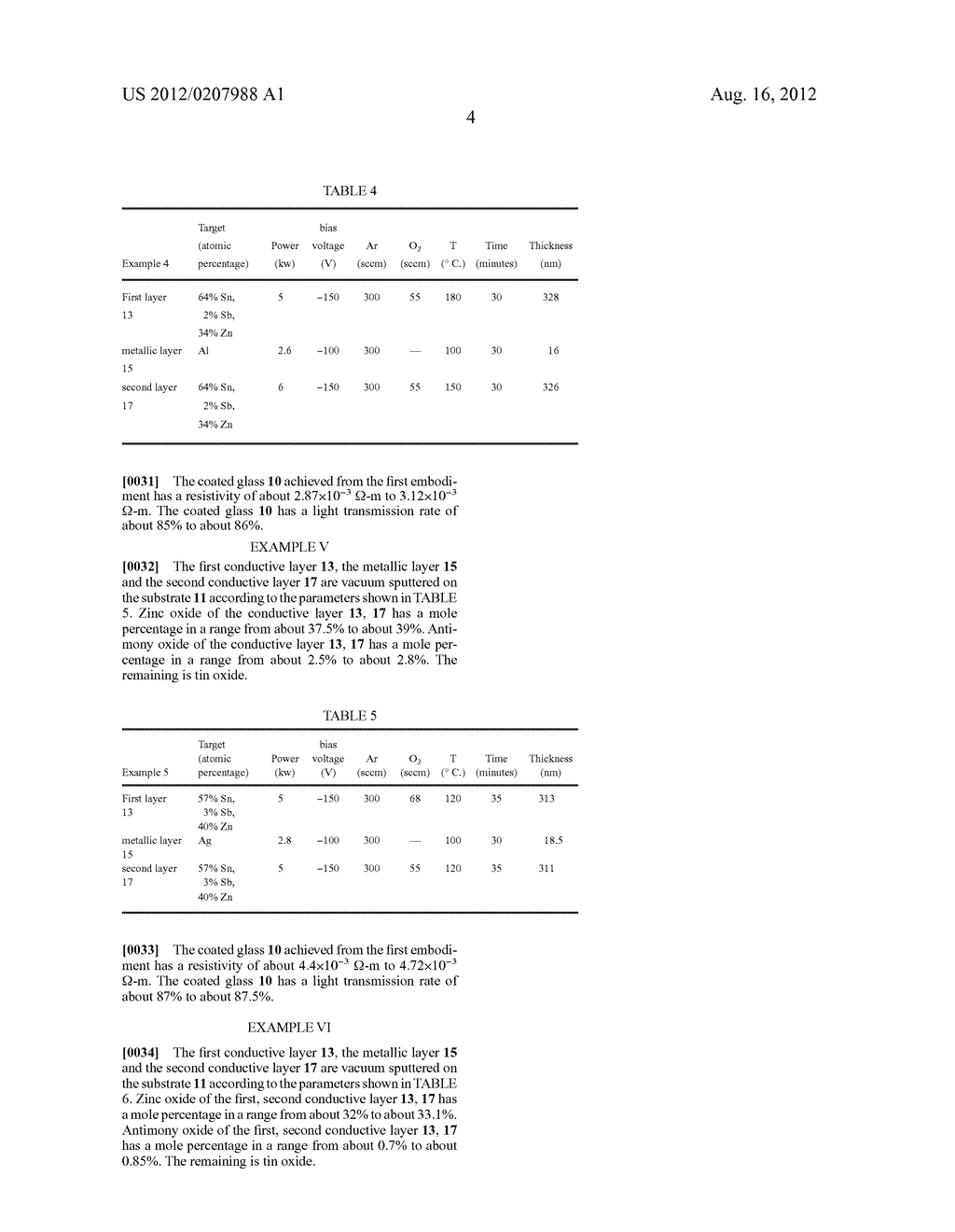 COATED GLASS AND METHOD FOR MAKING THE SAME - diagram, schematic, and image 07