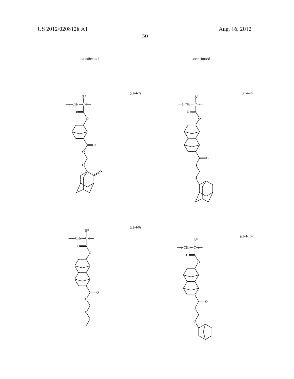 RESIST COMPOSITION, METHOD OF FORMING RESIST PATTERN AND POLYMERIC     COMPOUND - diagram, schematic, and image 31
