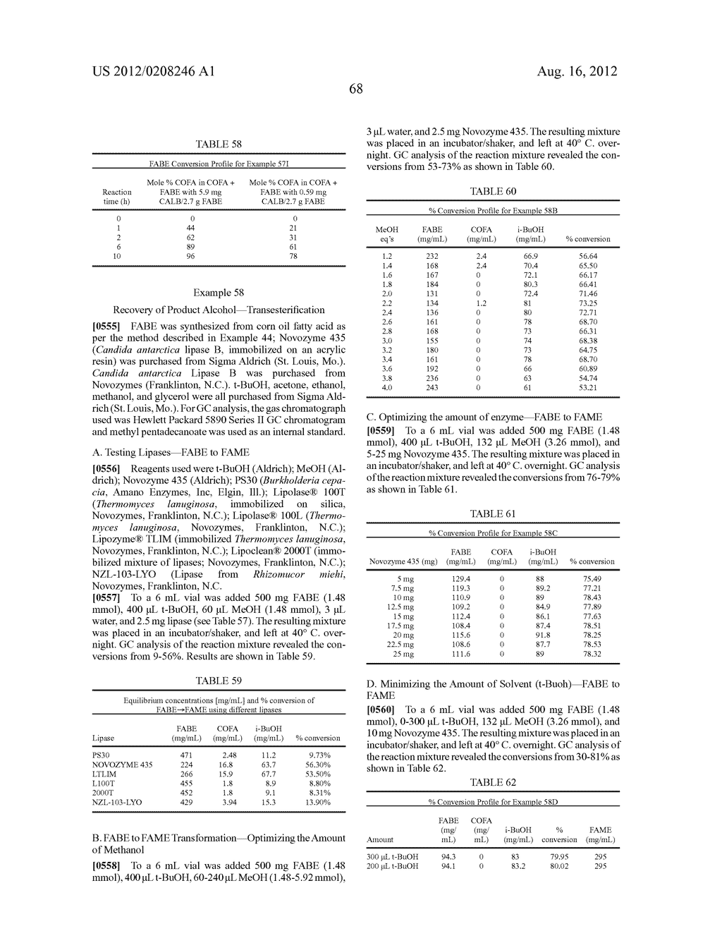 PRODUCTION OF ALCOHOL ESTERS AND IN SITU PRODUCT REMOVAL DURING ALCOHOL     FERMENTATION - diagram, schematic, and image 77