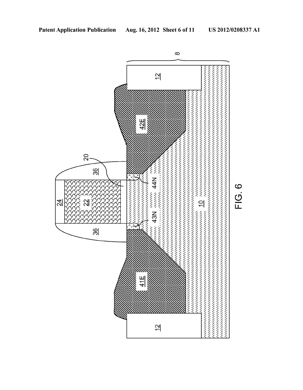 SELF-ALIGNED EMBEDDED SiGe STRUCTURE AND METHOD OF MANUFACTURING THE SAME - diagram, schematic, and image 07