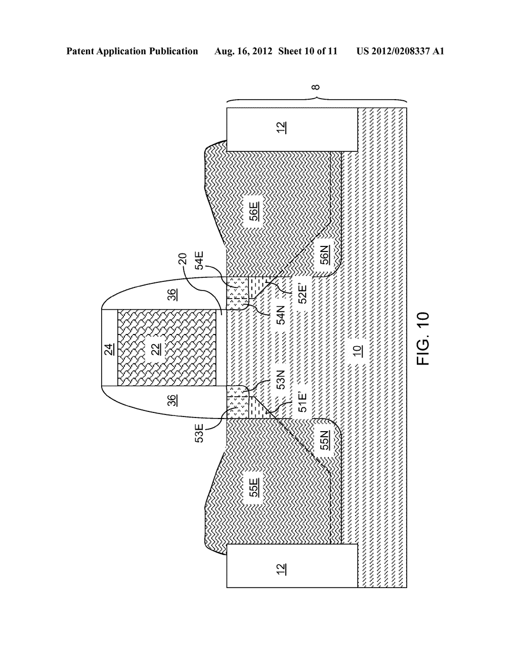 SELF-ALIGNED EMBEDDED SiGe STRUCTURE AND METHOD OF MANUFACTURING THE SAME - diagram, schematic, and image 11