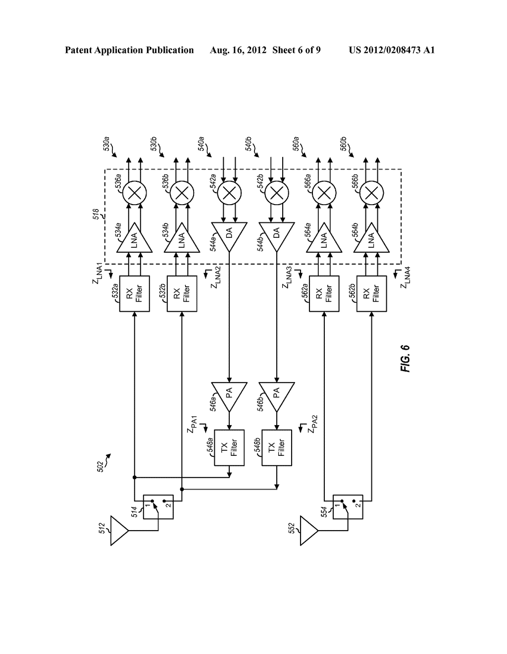 FRONT-END RF FILTERS WITH EMBEDDED IMPEDANCE TRANSFORMATION - diagram, schematic, and image 07