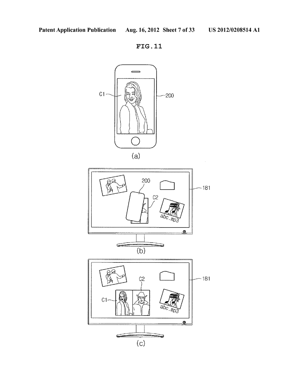 METHOD OF TRANSMITTING AND RECEIVING DATA, DISPLAY DEVICE AND MOBILE     TERMINAL USING THE SAME - diagram, schematic, and image 08