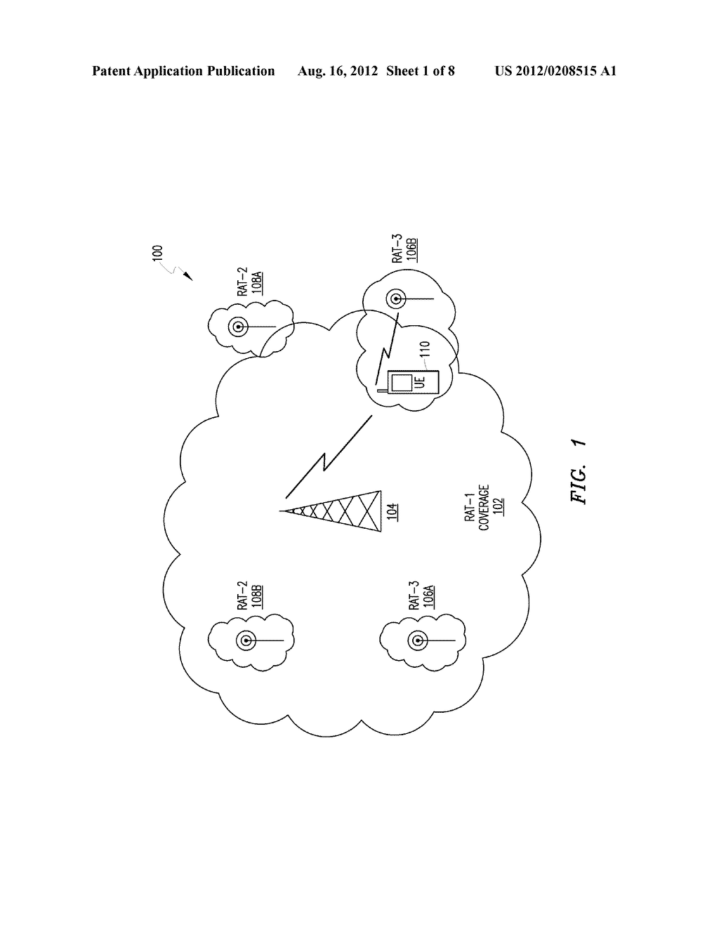 Cross-Technology Coverage Mapping System and Method for Modulating     Scanning Behaviour of a Wireless User Equipment (UE) Device - diagram, schematic, and image 02