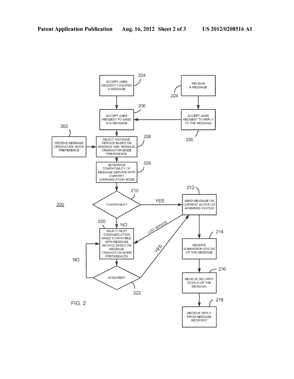 METHOD AND APPARATUS FOR SENDING A MESSAGE FROM A WIRELESS DEVICE - diagram, schematic, and image 03