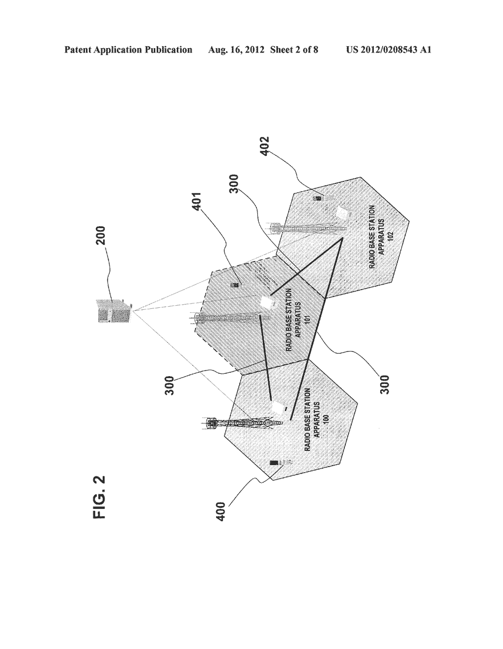 MOBILE COMMUNICATION SYSTEM, RADIO BASE STATION APPARATUS, CELL AREA     COOPERATIVE CONTROL METHOD AND PROGRAM - diagram, schematic, and image 03