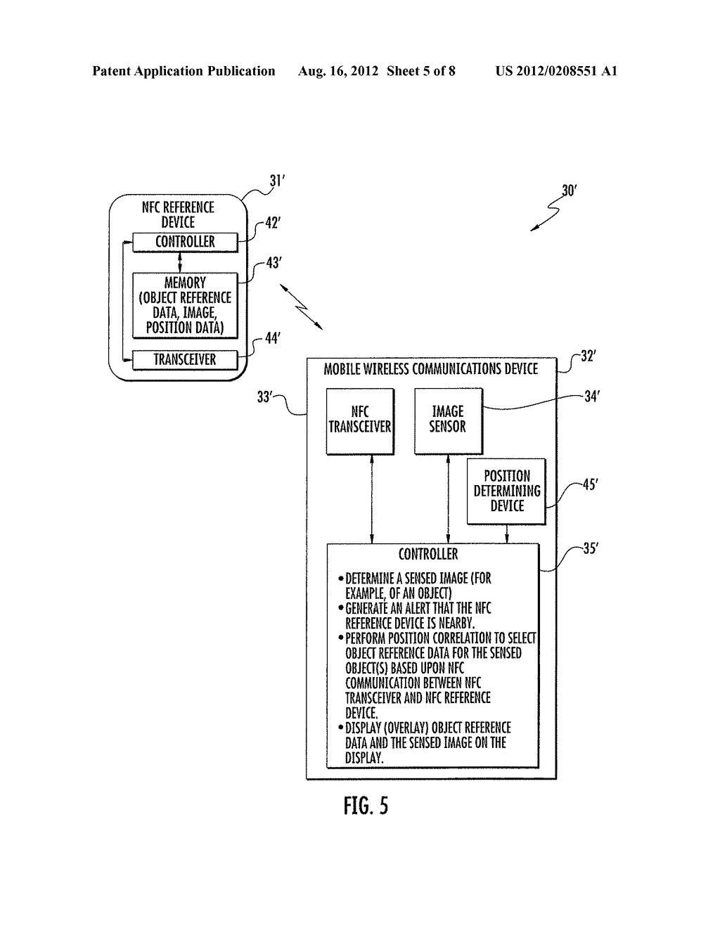 MOBILE WIRELESS COMMUNICATIONS DEVICE PROVIDING OBJECT REFERENCE DATA     BASED UPON NEAR FIELD COMMUNICATION (NFC) AND RELATED METHODS - diagram, schematic, and image 06