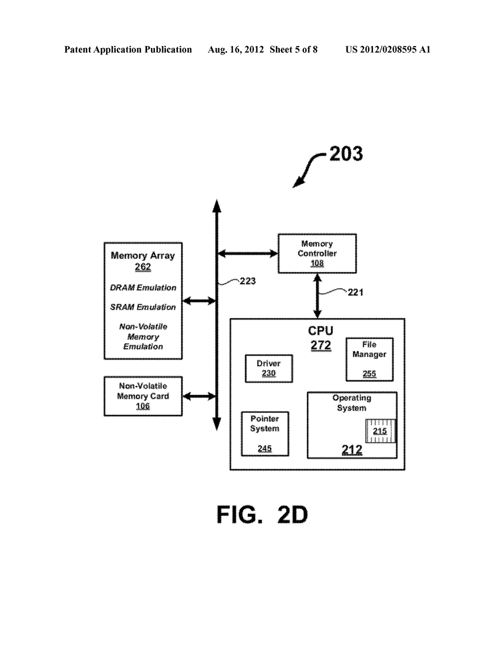 Memory Emulation In A Cellular Telephone - diagram, schematic, and image 06