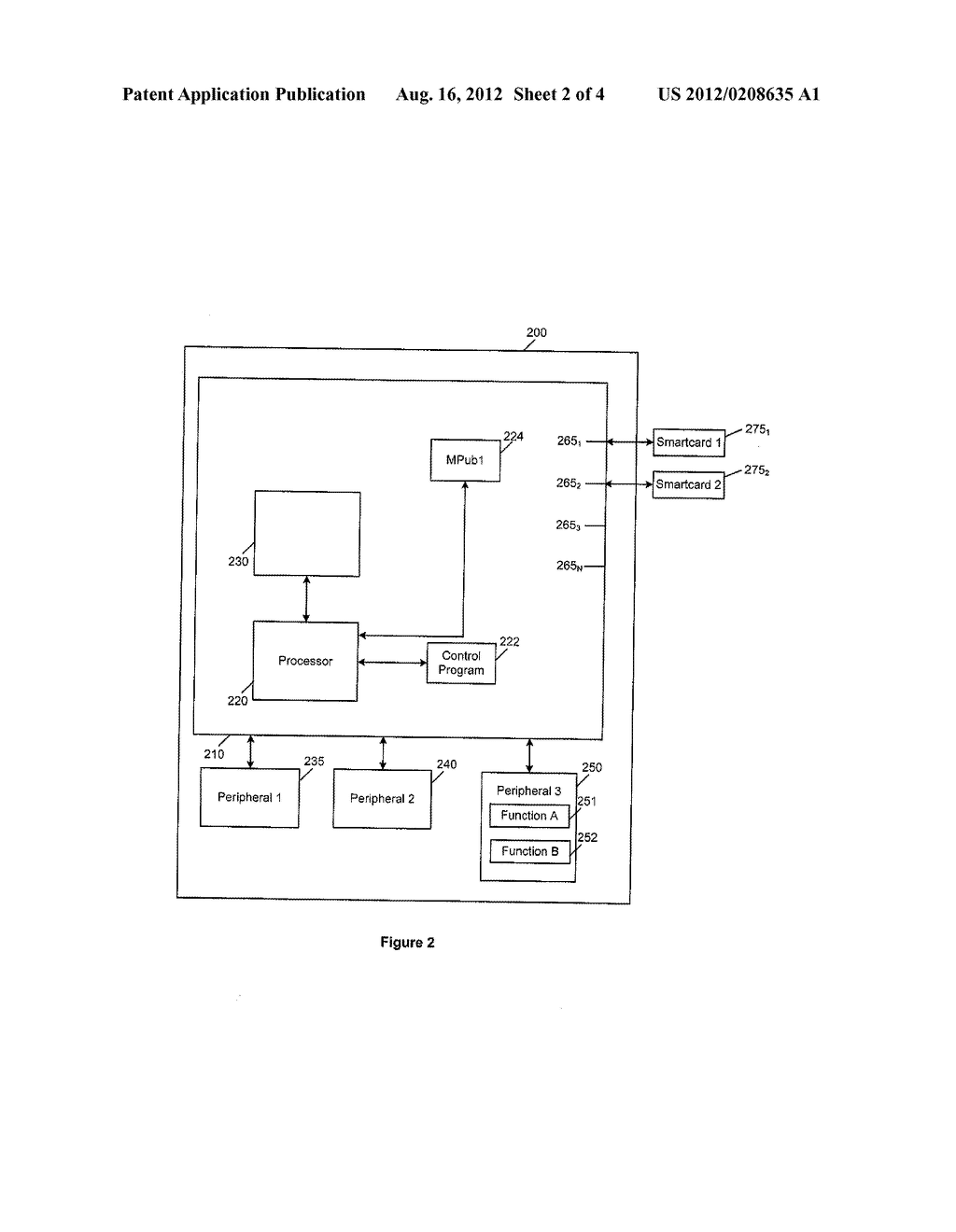 METHOD AND GAMING DEVICE FOR CONTROLLING USE OF ONE OR MORE PERIPHERAL     DEVICES - diagram, schematic, and image 03