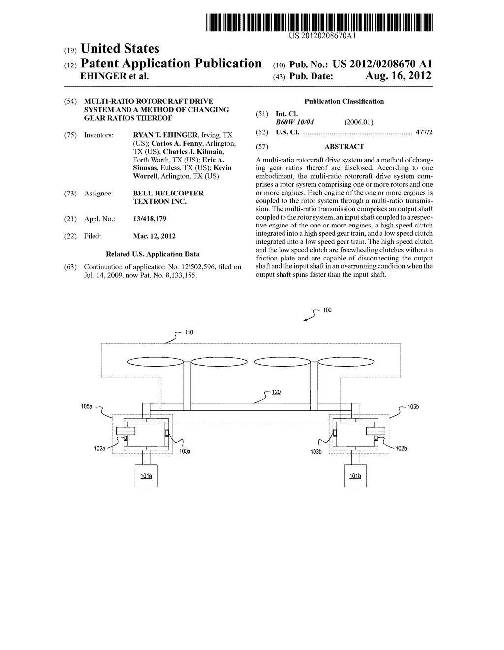 MULTI-RATIO ROTORCRAFT DRIVE SYSTEM AND A METHOD OF CHANGING GEAR RATIOS     THEREOF - diagram, schematic, and image 01