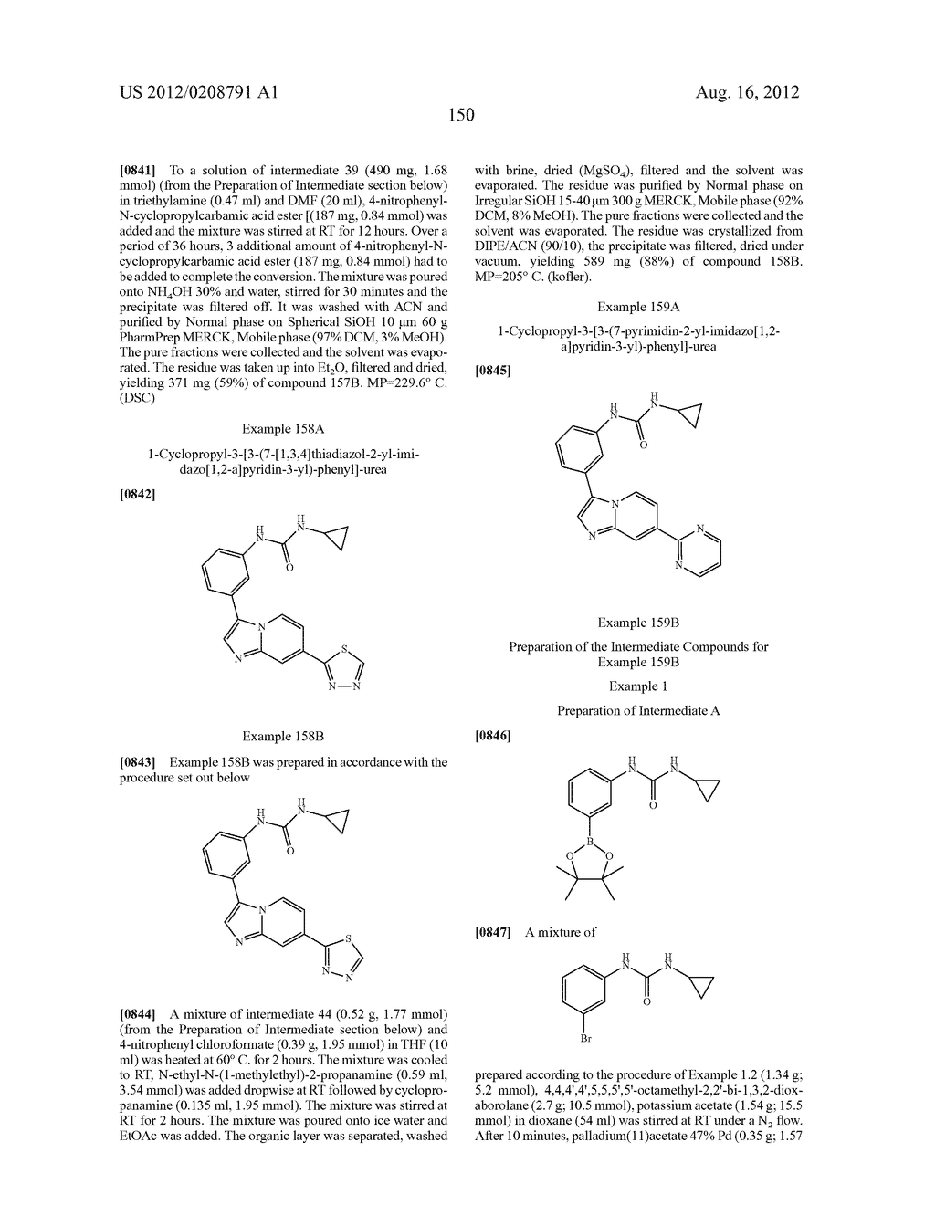 IMIDAZOPYRIDINE DERIVATIVES AS INHIBITORS OF RECEPTOR TYROSINE KINASES - diagram, schematic, and image 151