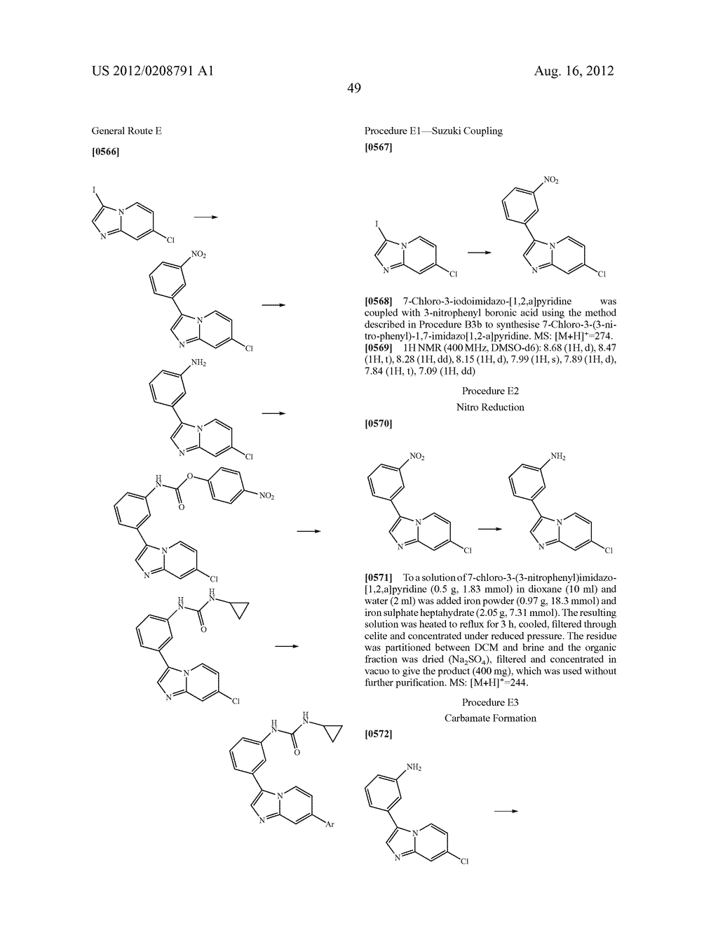 IMIDAZOPYRIDINE DERIVATIVES AS INHIBITORS OF RECEPTOR TYROSINE KINASES - diagram, schematic, and image 50