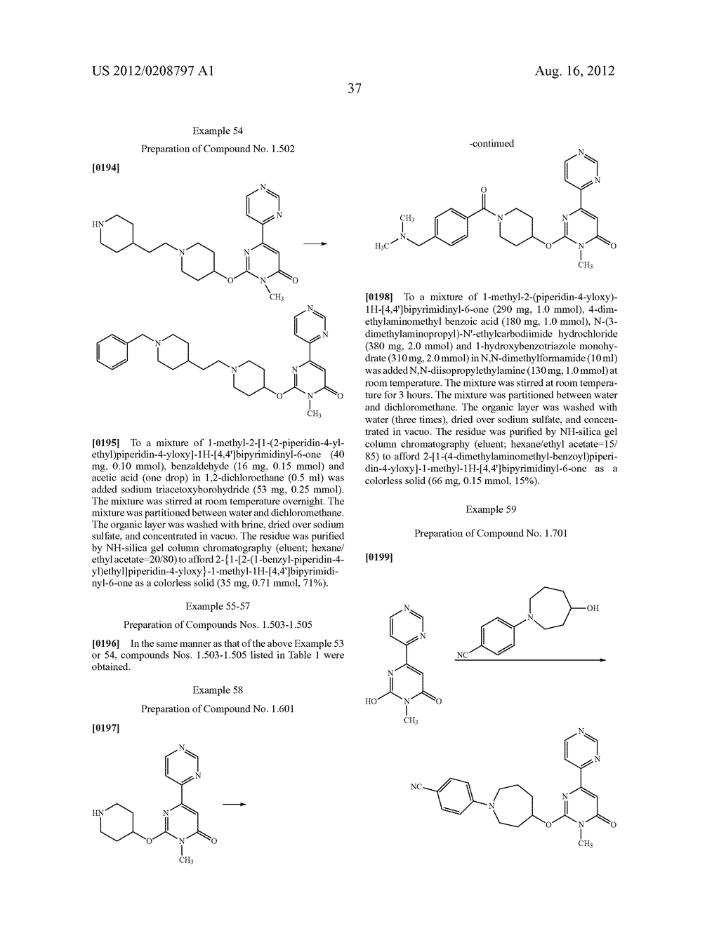 PYRIMIDONE DERIVATIVES - diagram, schematic, and image 38