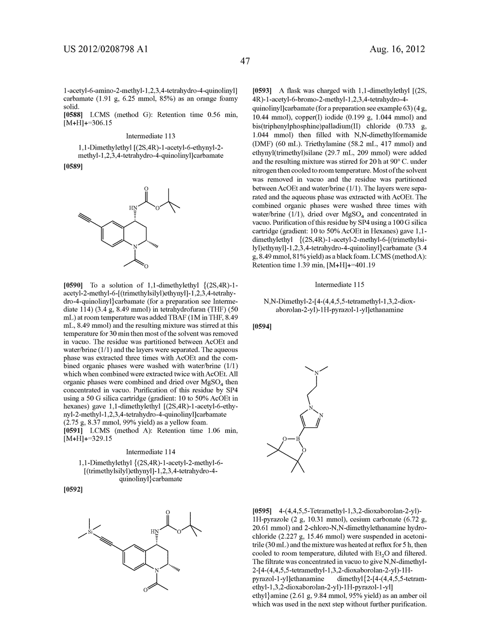 Tetrahydroquinoline Derivatives And Their Pharmaceutical Use - diagram, schematic, and image 48