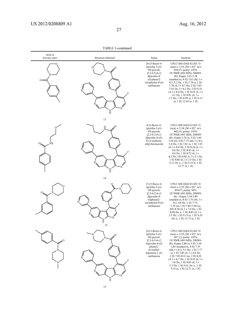 9H-PYRROLO[2,3-B: 5,4-C'] DIPYRIDINE AZACARBOLINE DERIVATIVES, PREPARATION     THEREOF, AND THERAPEUTIC USE THEREOF - diagram, schematic, and image 28