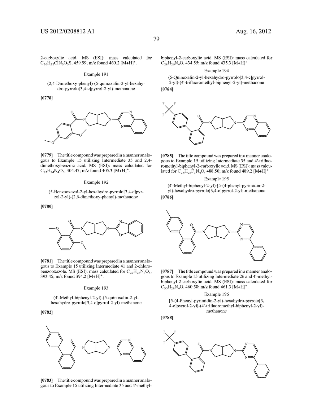 DISUBSTITUTED OCTAHYDROPYRROLO[3,4-c]PYRROLES AS OREXIN RECEPTOR     MODULATORS - diagram, schematic, and image 81