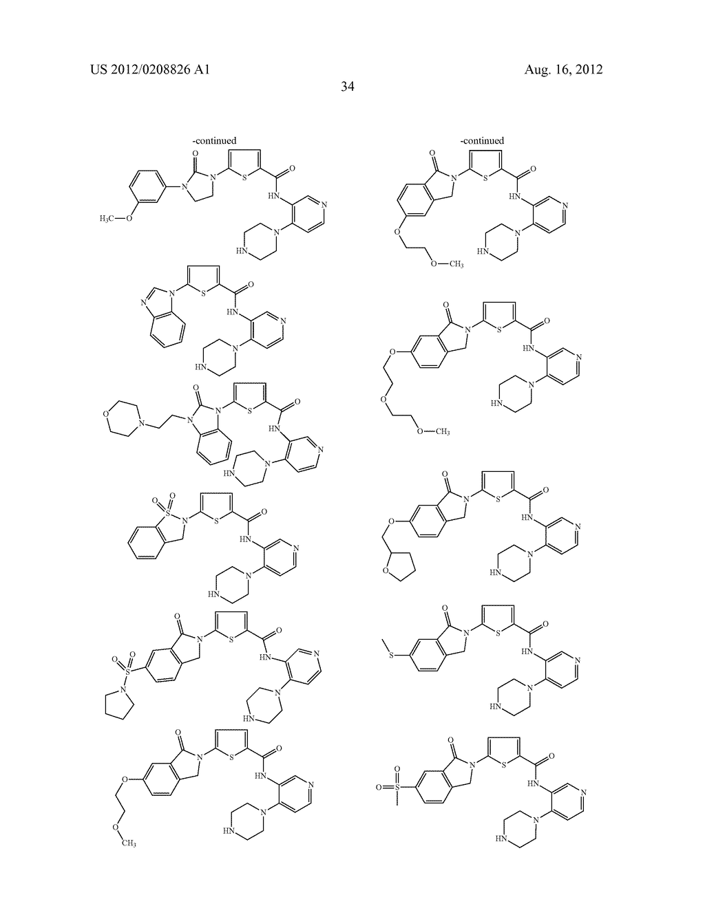 HETEROCYCLIC AMIDE COMPOUNDS AS PROTEIN KINASE INHIBITORS - diagram, schematic, and image 35