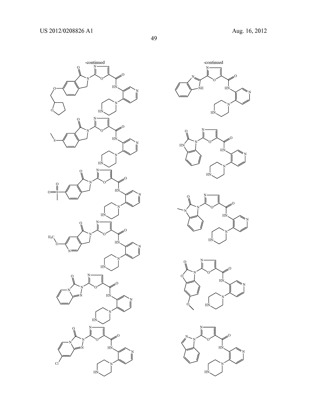 HETEROCYCLIC AMIDE COMPOUNDS AS PROTEIN KINASE INHIBITORS - diagram, schematic, and image 50