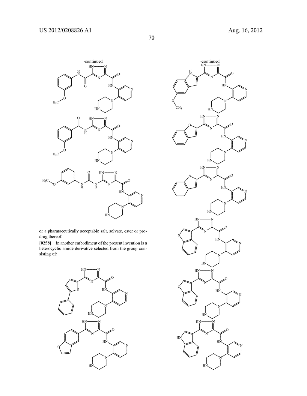 HETEROCYCLIC AMIDE COMPOUNDS AS PROTEIN KINASE INHIBITORS - diagram, schematic, and image 71