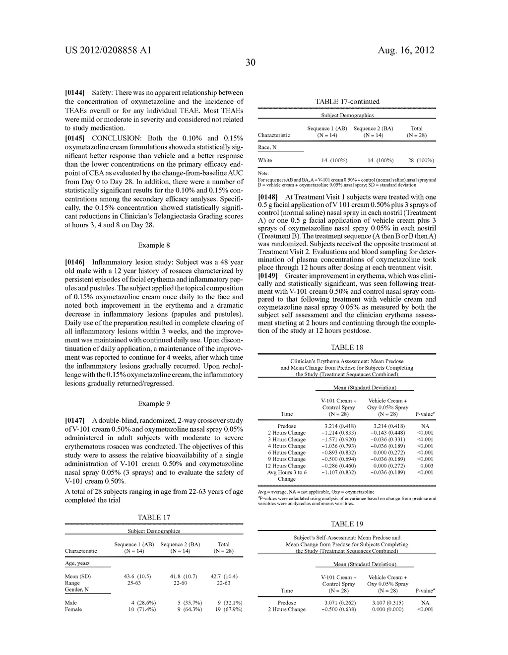 Pharmaceutical Cream Compositions of Oxymetazoline and Methods of Use - diagram, schematic, and image 36