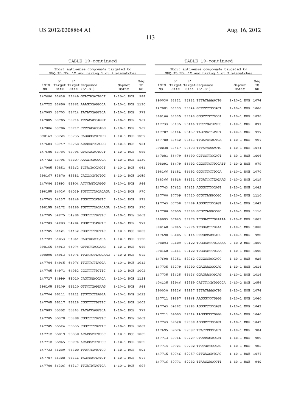 COMPOUNDS AND METHODS FOR MODULATING EXPRESSION OF GCGR - diagram, schematic, and image 114