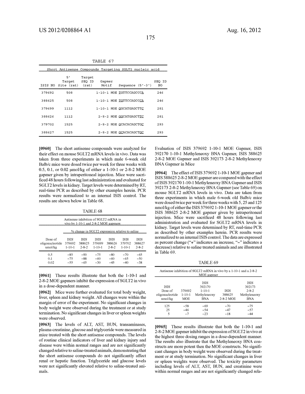 COMPOUNDS AND METHODS FOR MODULATING EXPRESSION OF GCGR - diagram, schematic, and image 176