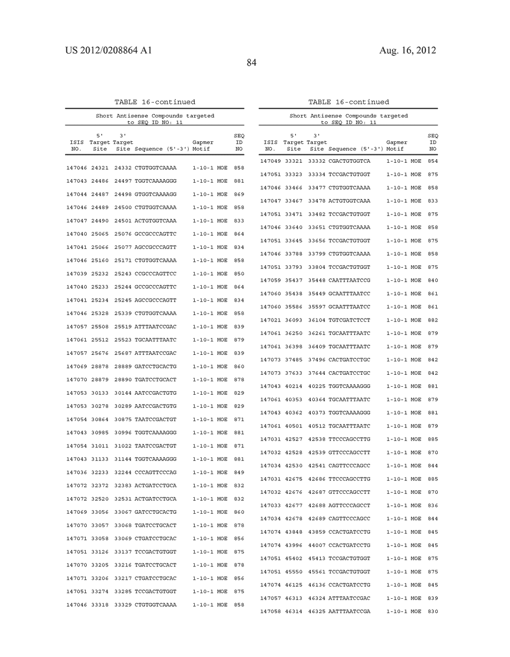 COMPOUNDS AND METHODS FOR MODULATING EXPRESSION OF GCGR - diagram, schematic, and image 85