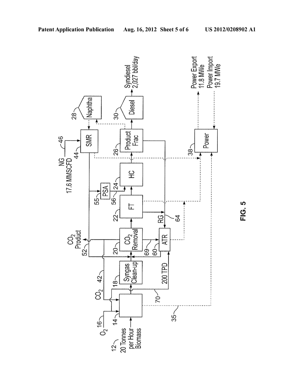 ENHANCEMENT OF FISCHER-TROPSCH PROCESS FOR HYDROCARBON FUEL FORMULATION - diagram, schematic, and image 06