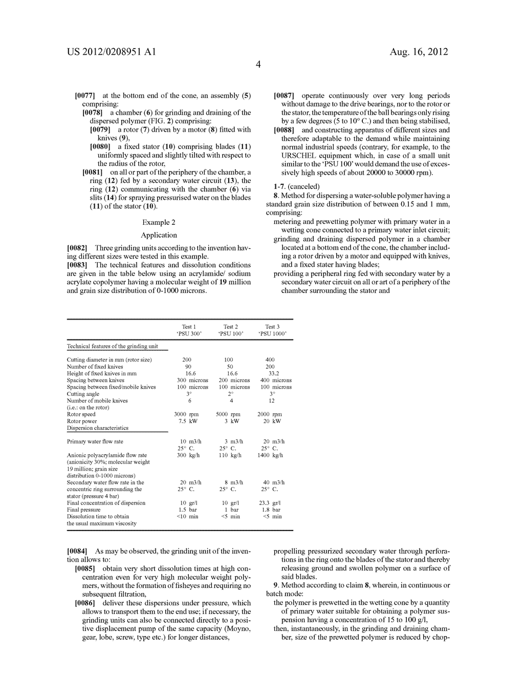 METHOD FOR PREPARING A DISPERSION OF WATER-SOLUBLE POLYMERS IN WATER - diagram, schematic, and image 06