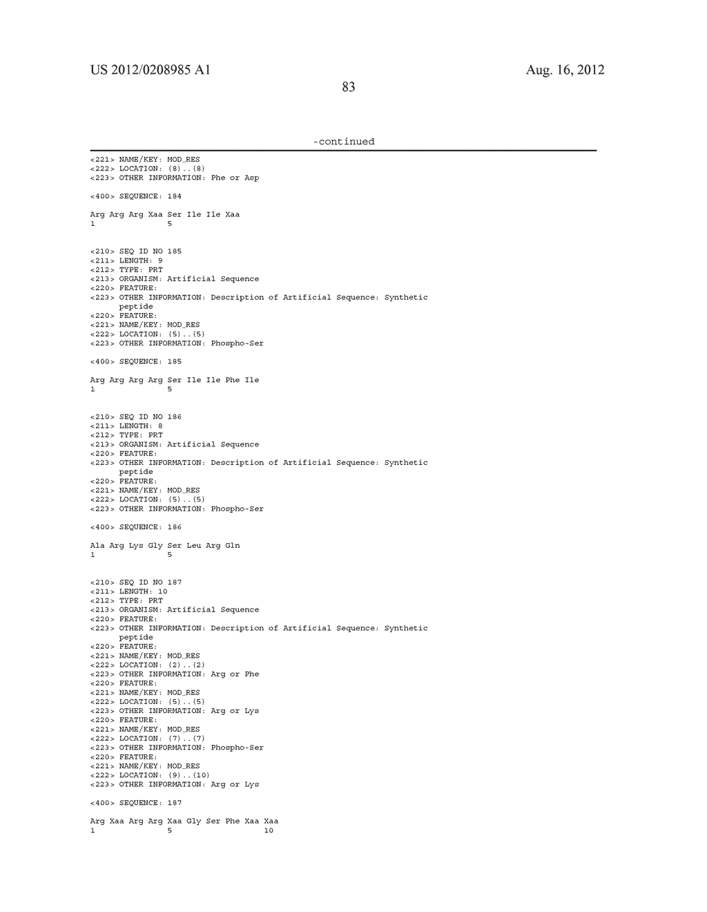 Motif-Specific and Context-Independent Antibodies That Specifically Bind     to a Cleaved Caspase Motif or a Sumoylated Lysine-Containing Motif - diagram, schematic, and image 109