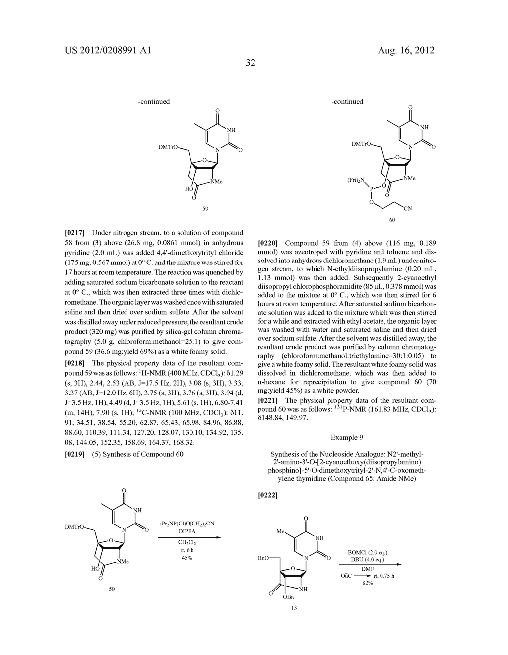 BRIDGED ARTIFICIAL NUCLEOSIDE AND NUCLEOTIDE - diagram, schematic, and image 34