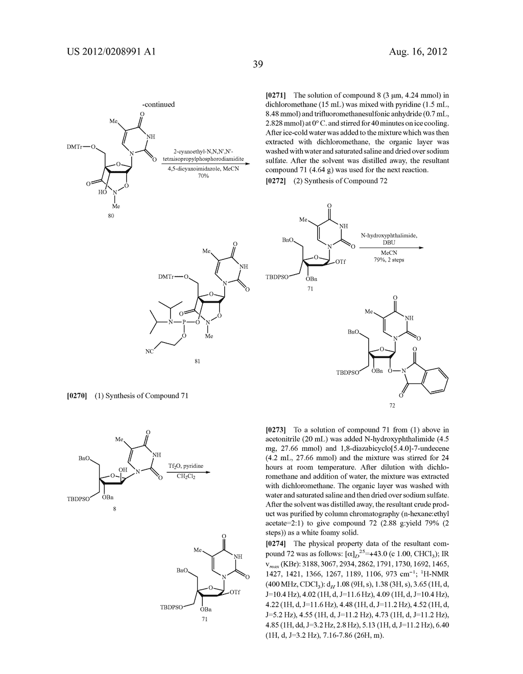 BRIDGED ARTIFICIAL NUCLEOSIDE AND NUCLEOTIDE - diagram, schematic, and image 41