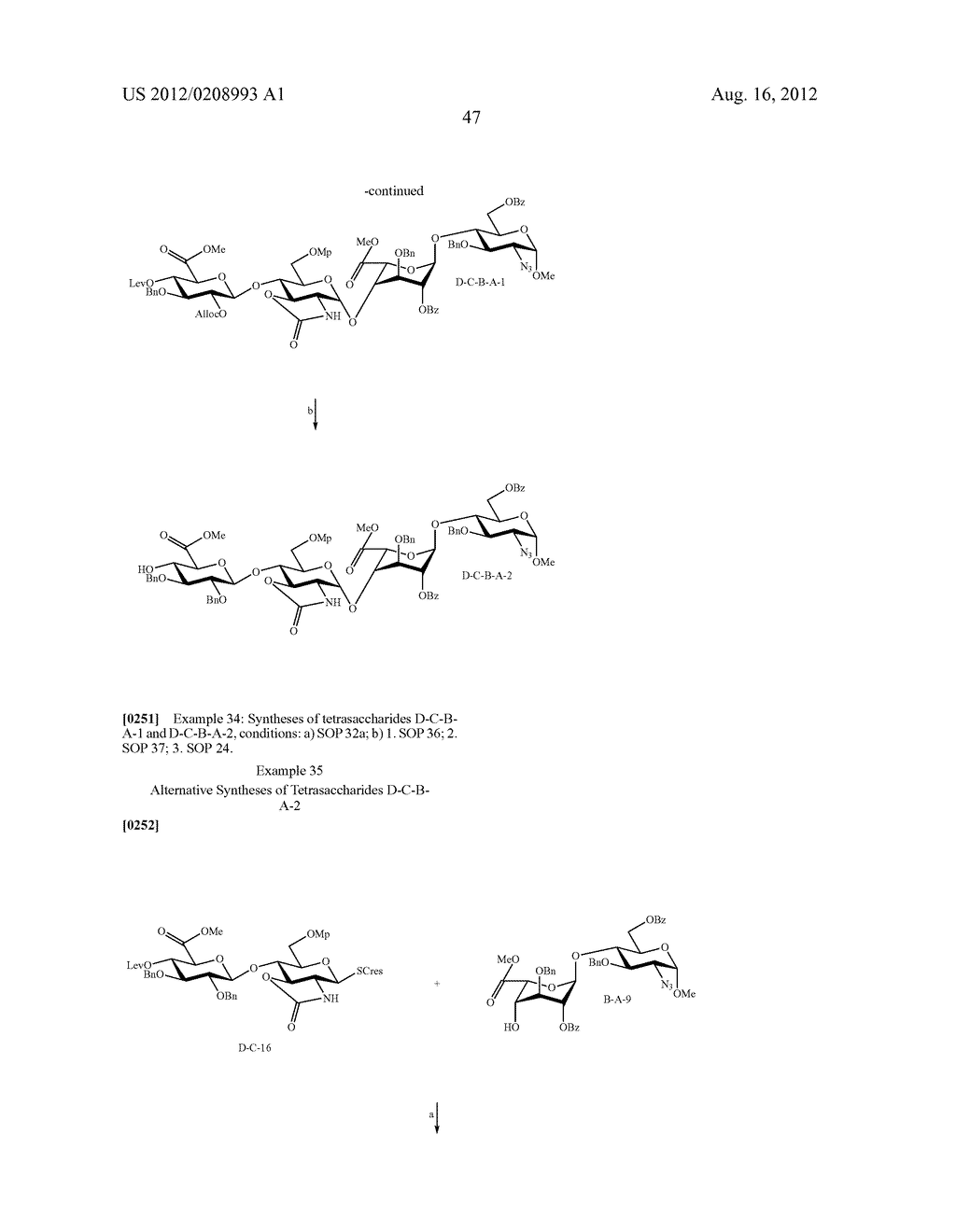 SYNTHETIC HEPARIN TRISACCHARIDES - diagram, schematic, and image 50